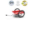 Hinterher Hmax rot (RAL 3001) - Fahrradtransportanhänger - edel - incl. 1. Spanngurt, Klebereflektoren, Kantenschutz und Gummimatte