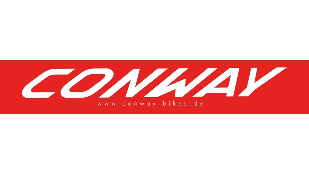 Conway Logo Schriftzug  3XL weiß, rot