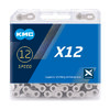 KMC Fahrrad Kette X12 Kompatibilität: 12-fach | SB-Verpackung | silber | 126 Glieder