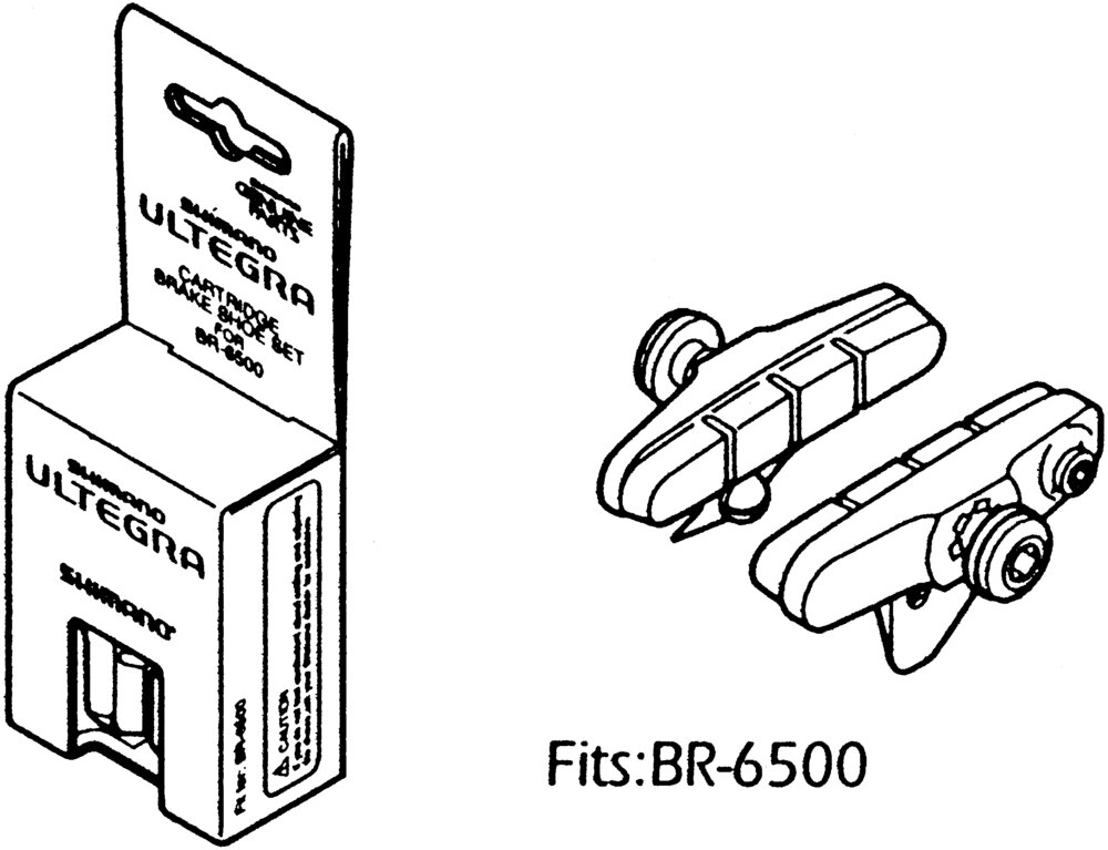 SHIMANO Bremsschuh Rennrad R55C3 Ultegra Cartridge SB-Verpackung